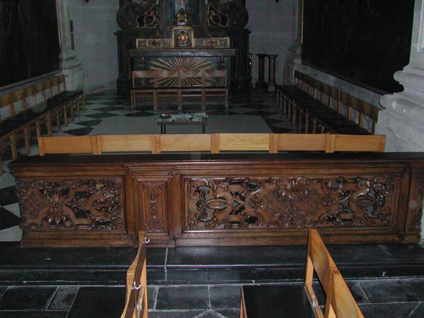 La table de communion après restauration